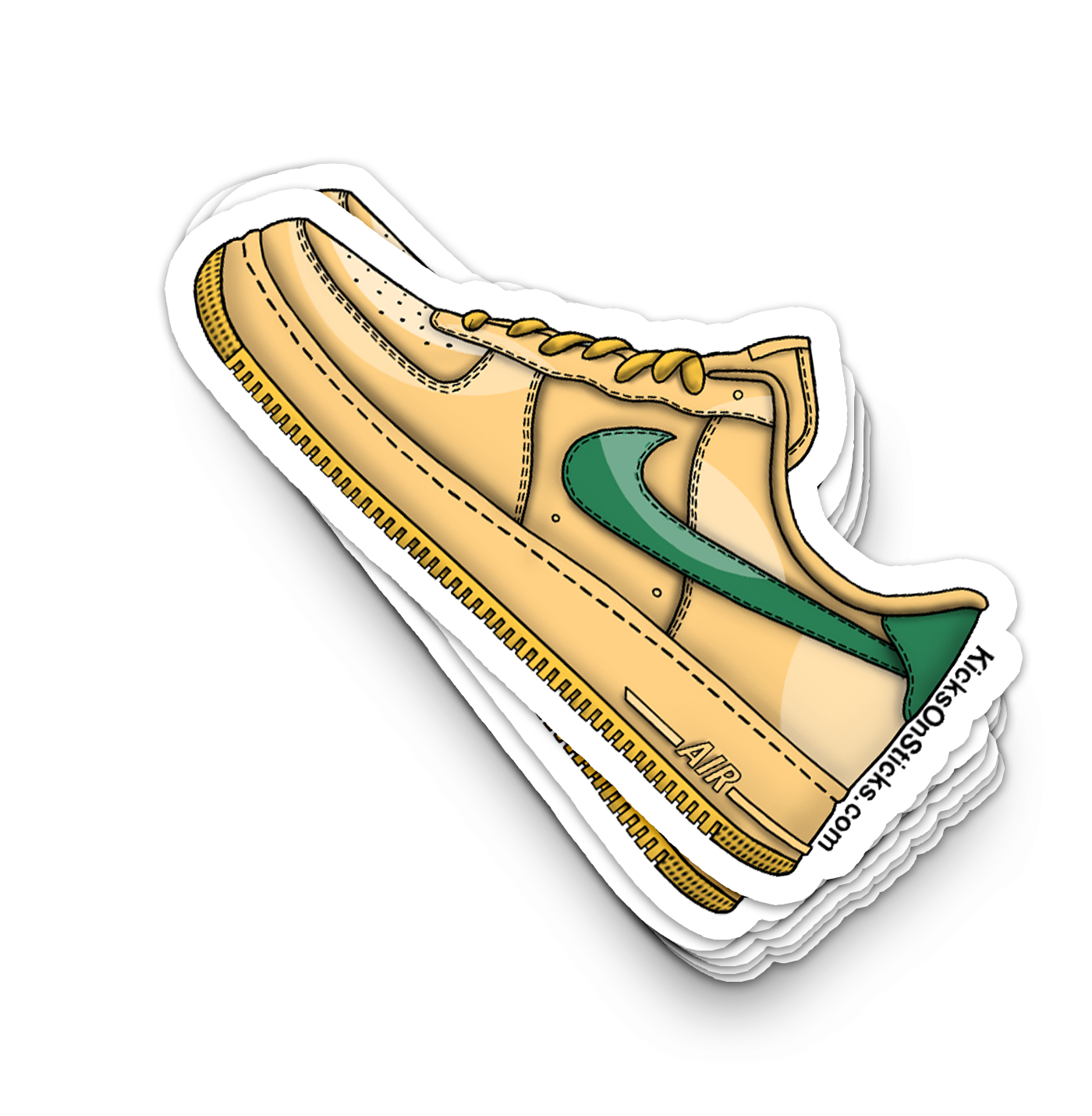 Air Force 1 Low "Patent Pack Topaz Gold" Sneaker Sticker