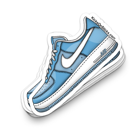 Air Force 1 Low "Psychic Blue Patent" Sneaker Sticker