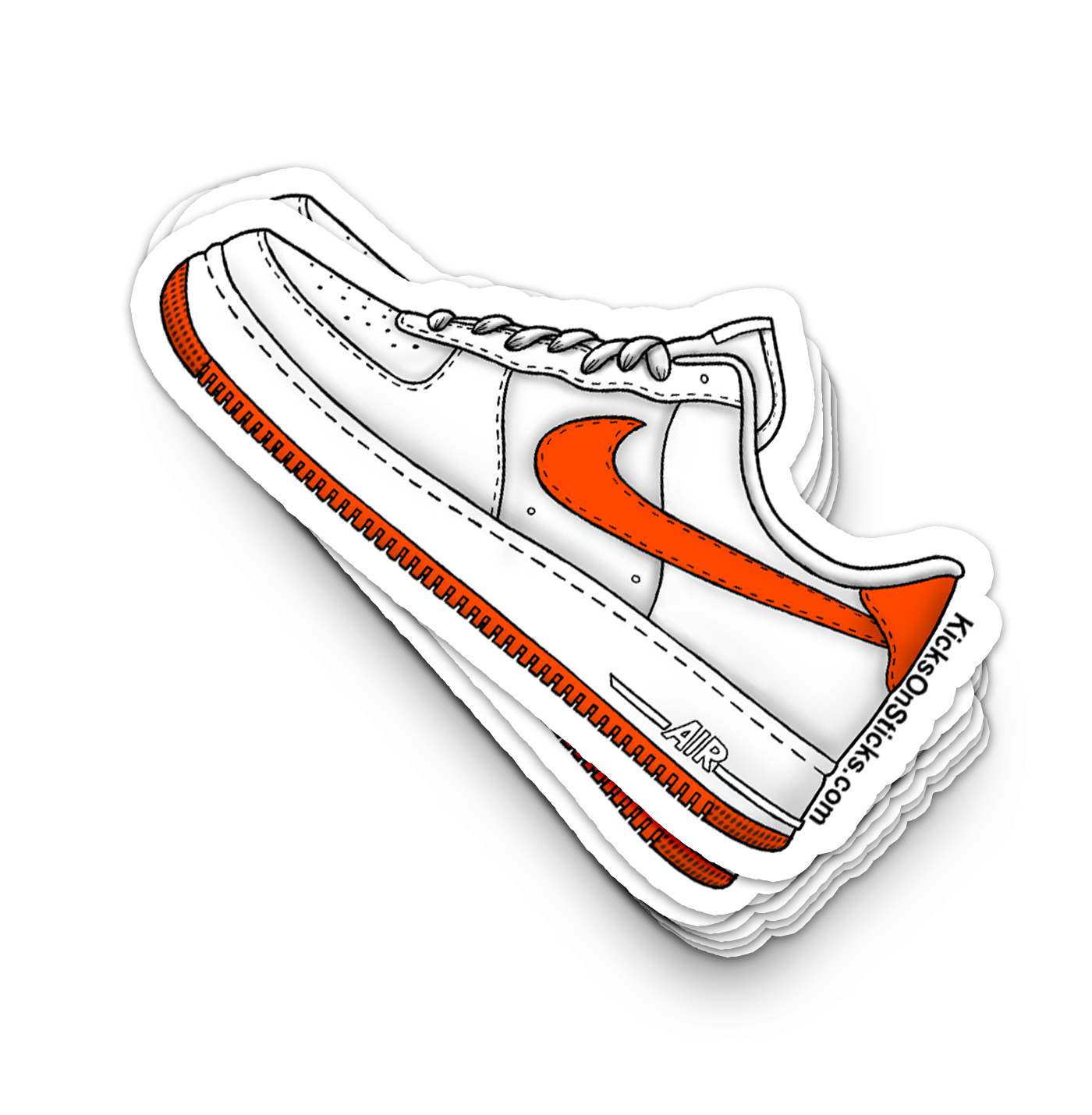 Air Force 1 Low "Safety Orange" Sneaker Sticker