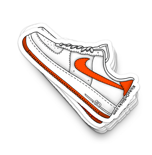 Air Force 1 Low "Safety Orange" Sneaker Sticker