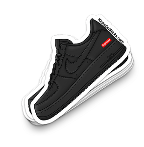 Air Force 1 Low "Supreme Black" Sneaker Sticker