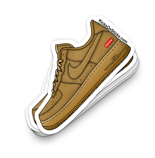 Air Force 1 Low "Supreme Wheat" Sneaker Sticker