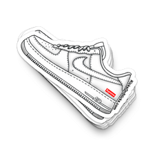 Air Force 1 Low "Supreme White" Sneaker Sticker
