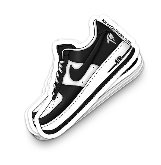 Air Force 1 Low "TS Black White" Sneaker Sticker