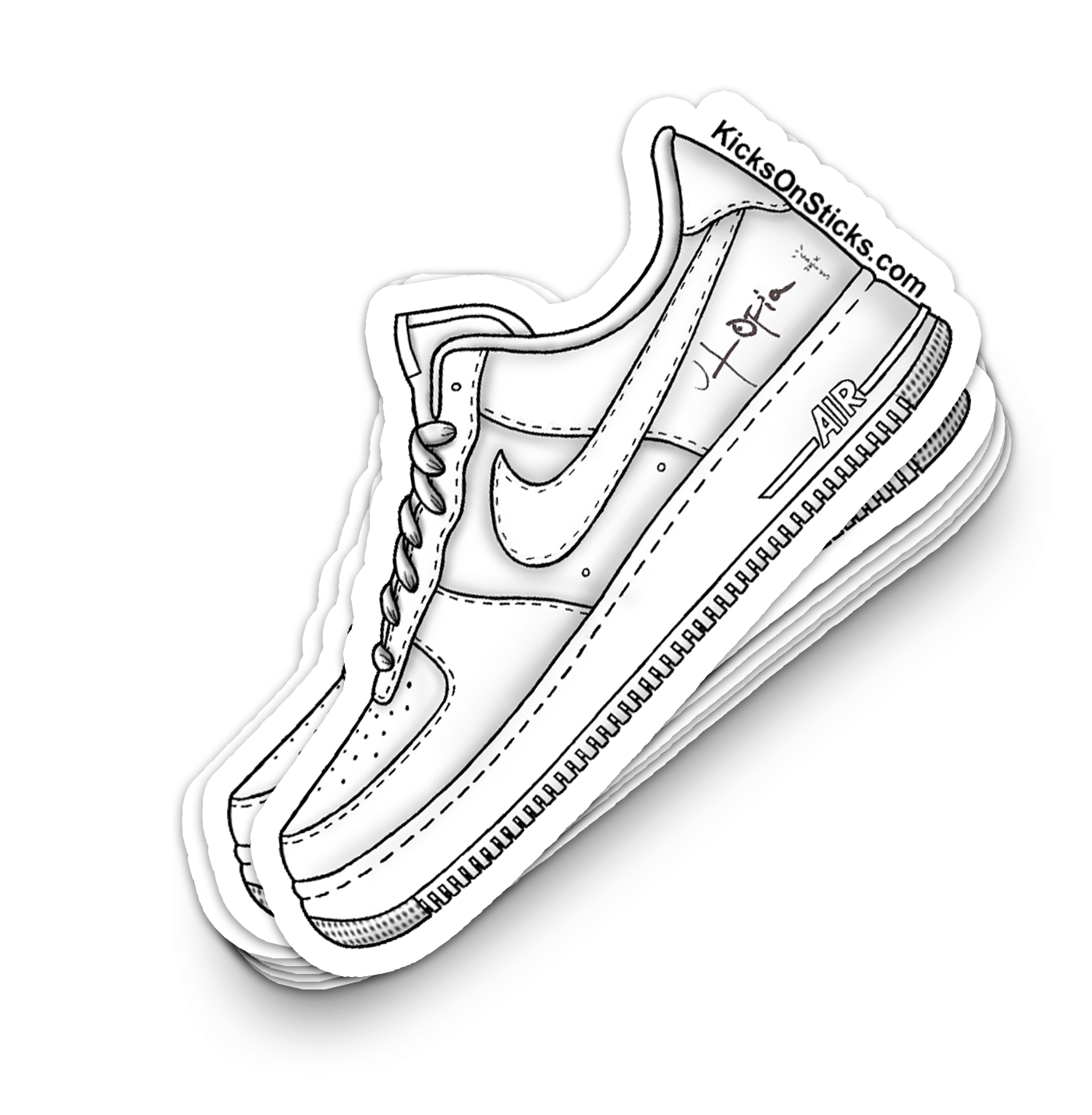 Air Force 1 Low "Travis Utopia" Sneaker Sticker