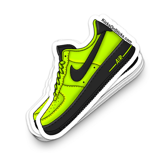 Air Force 1 Low "Volt Gunmetal Black" Sneaker Sticker