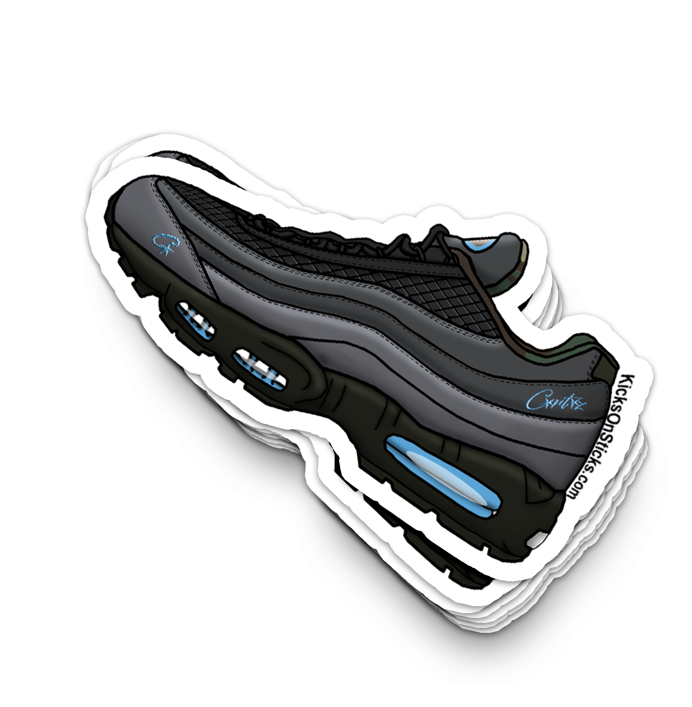 Air Max 95 "Corteiz Aegean Storm" Sneaker Sticker