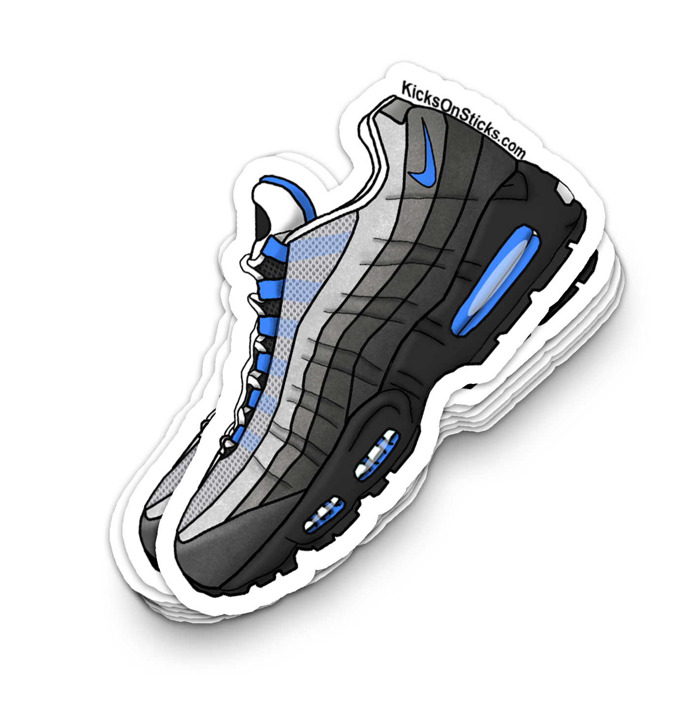 Air Max 95 "Crystal Blue" Sneaker Sticker