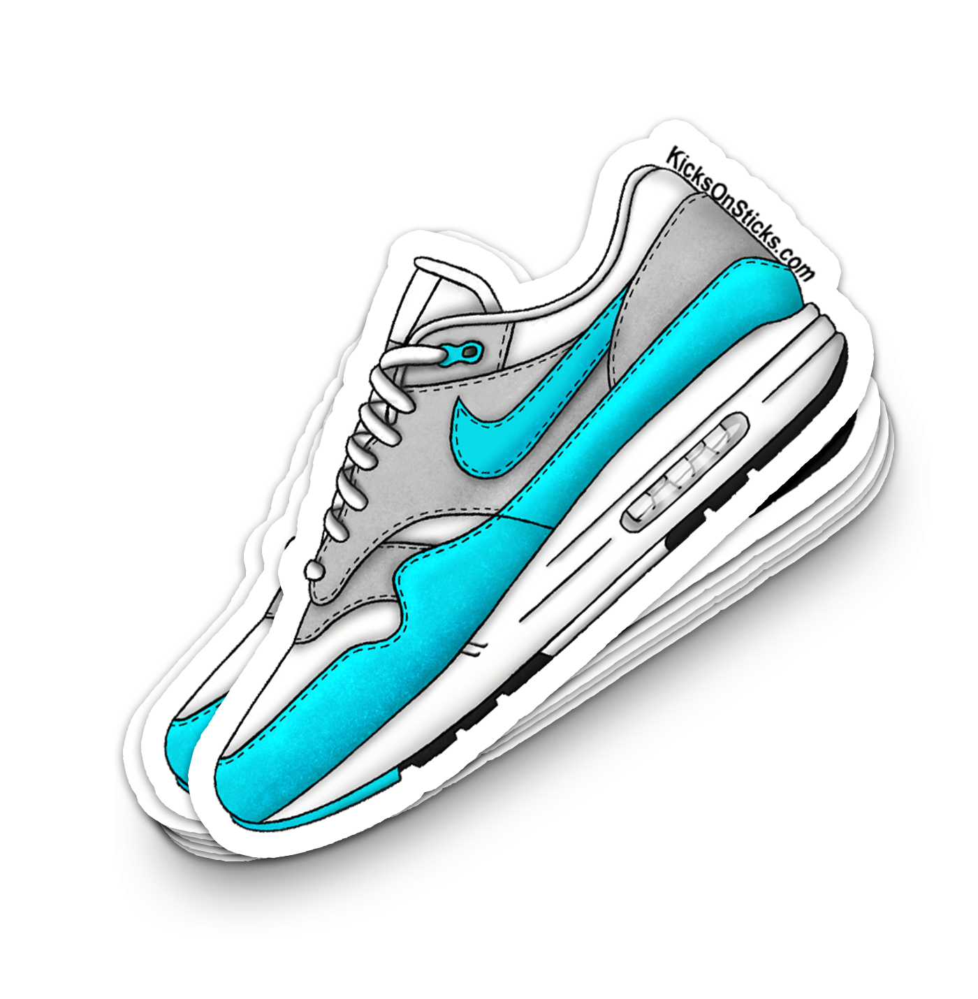 Air Max 1 "Clear Jade" Sneaker Sticker
