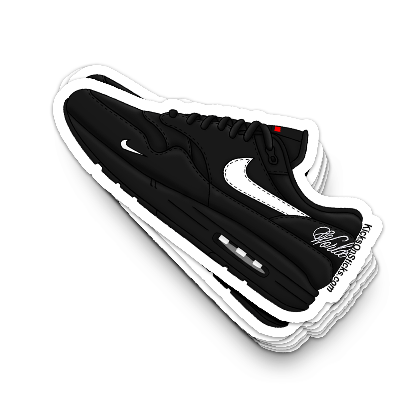 Air Max 1 "Supreme 2025 Black" Sneaker Sticker