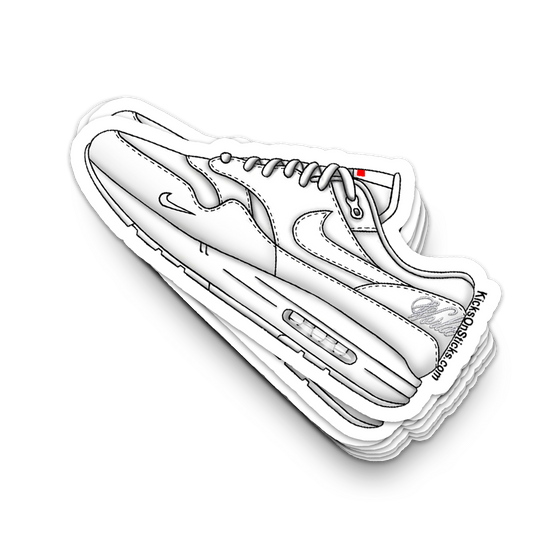 Air Max 1 "Supreme 2025 White" Sneaker Sticker