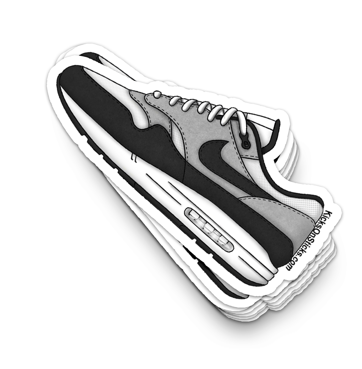 Air Max 1 "White Black" Sneaker Sticker