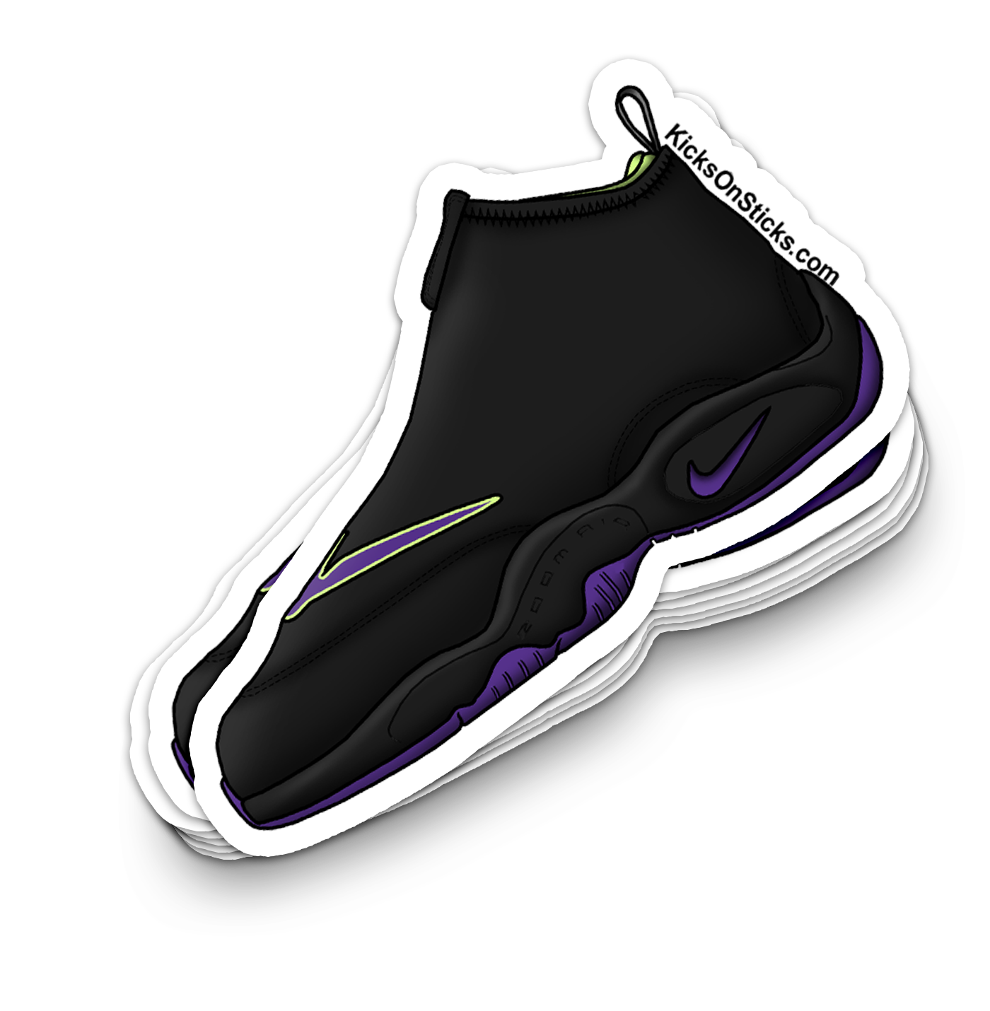 Air Zoom Glove "Lakers" Sneaker Sticker