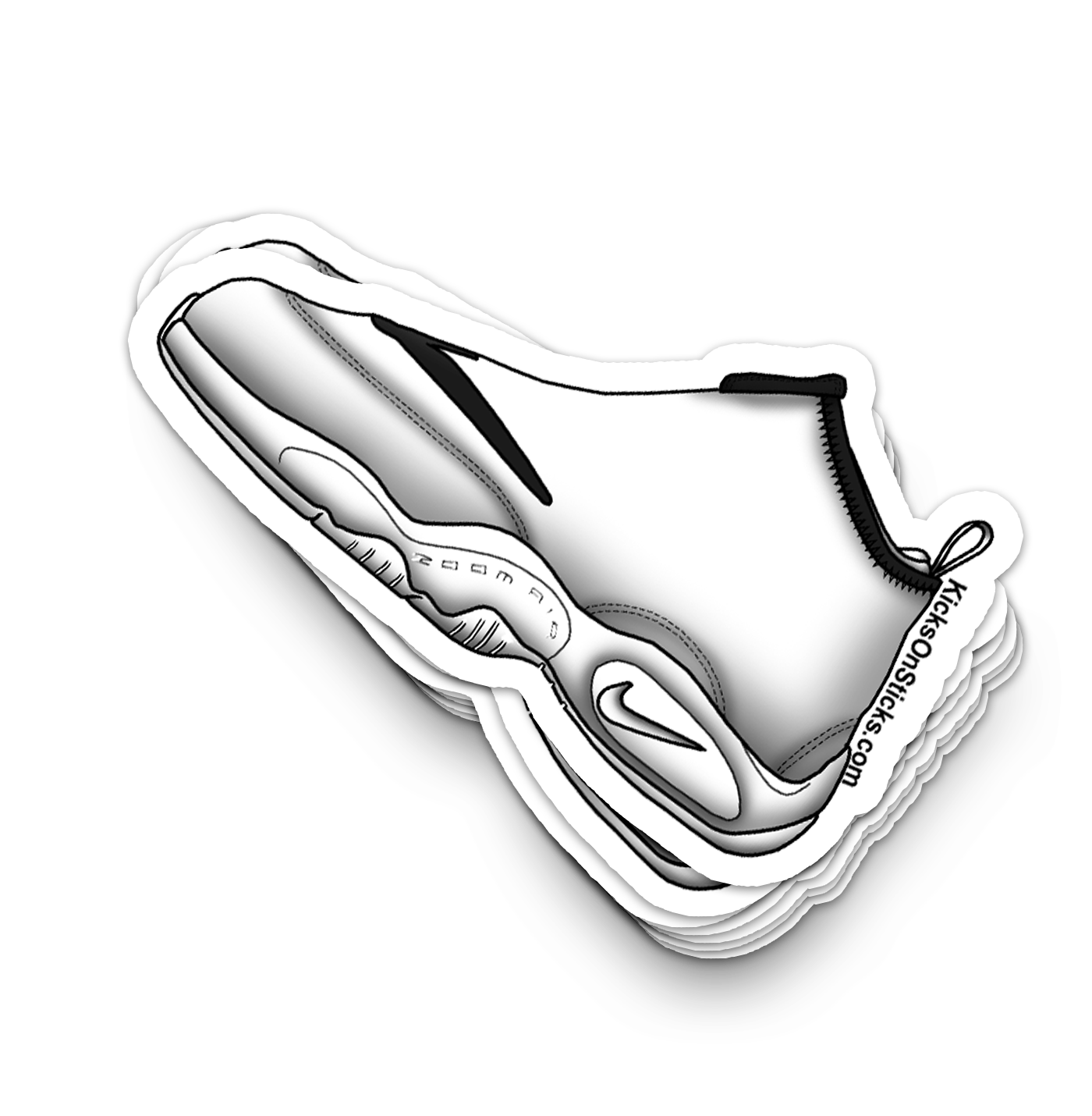 Air Zoom Glove "White Black" Sneaker Sticker