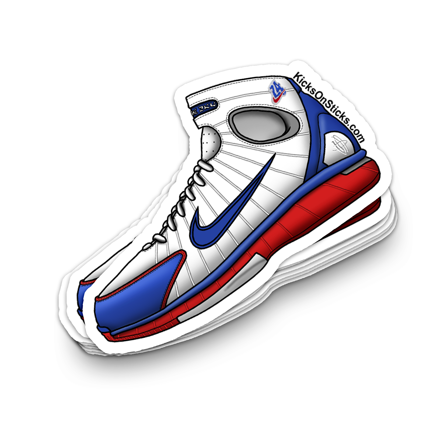 Air Zoom Huarache 2K4 "All Star LA" Sneaker Sticker