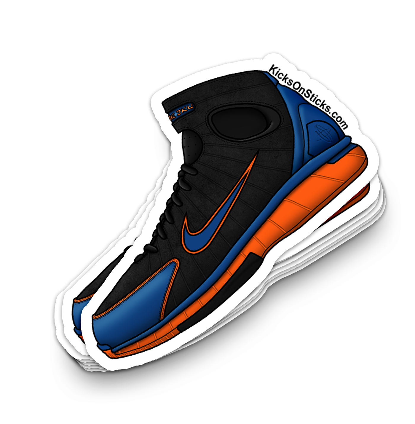 Air Zoom Huarache 2K4 "Knicks" Sneaker Sticker