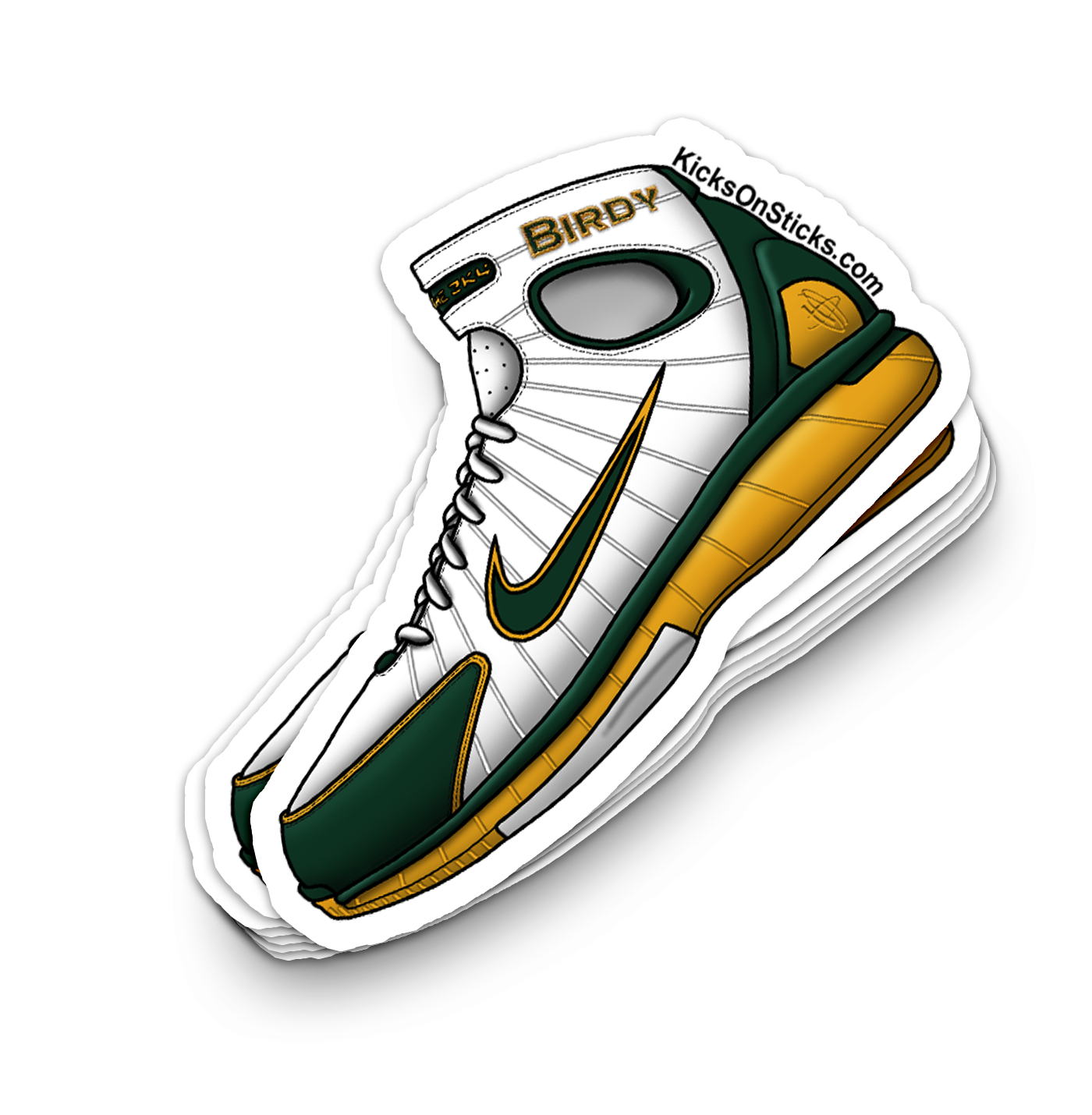 Air Zoom Huarache 2K4 "Sue Bird" Sneaker Sticker