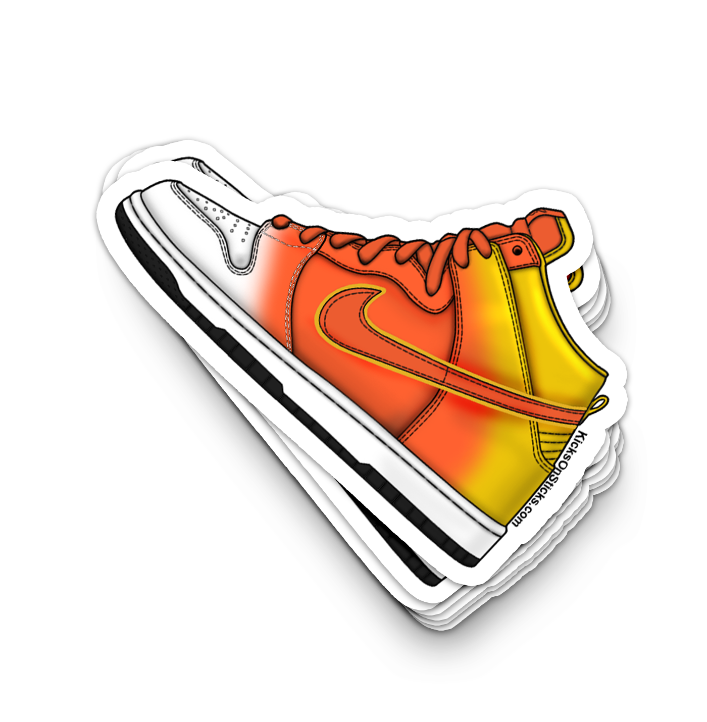 SB Dunk High "Candy Corn" Sneaker Sticker
