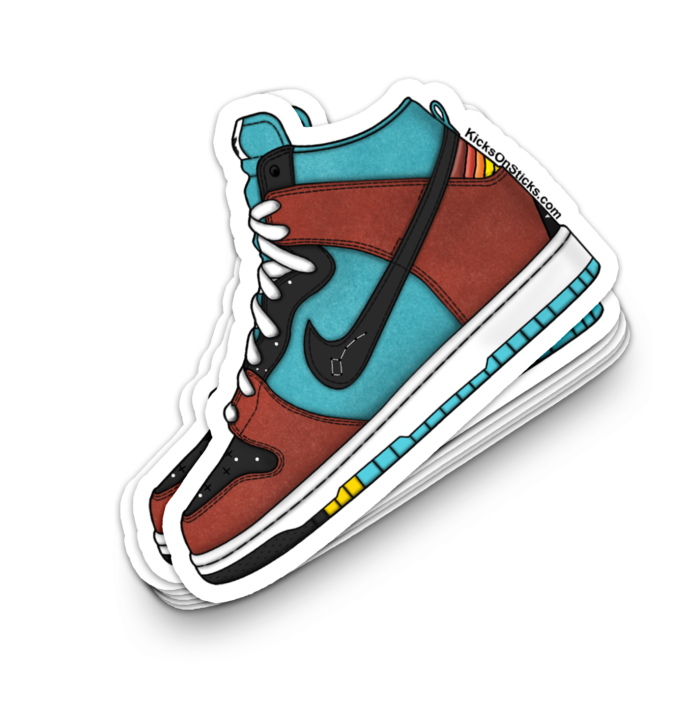 SB Dunk High "Di'orr Greenwood" Sneaker Sticker