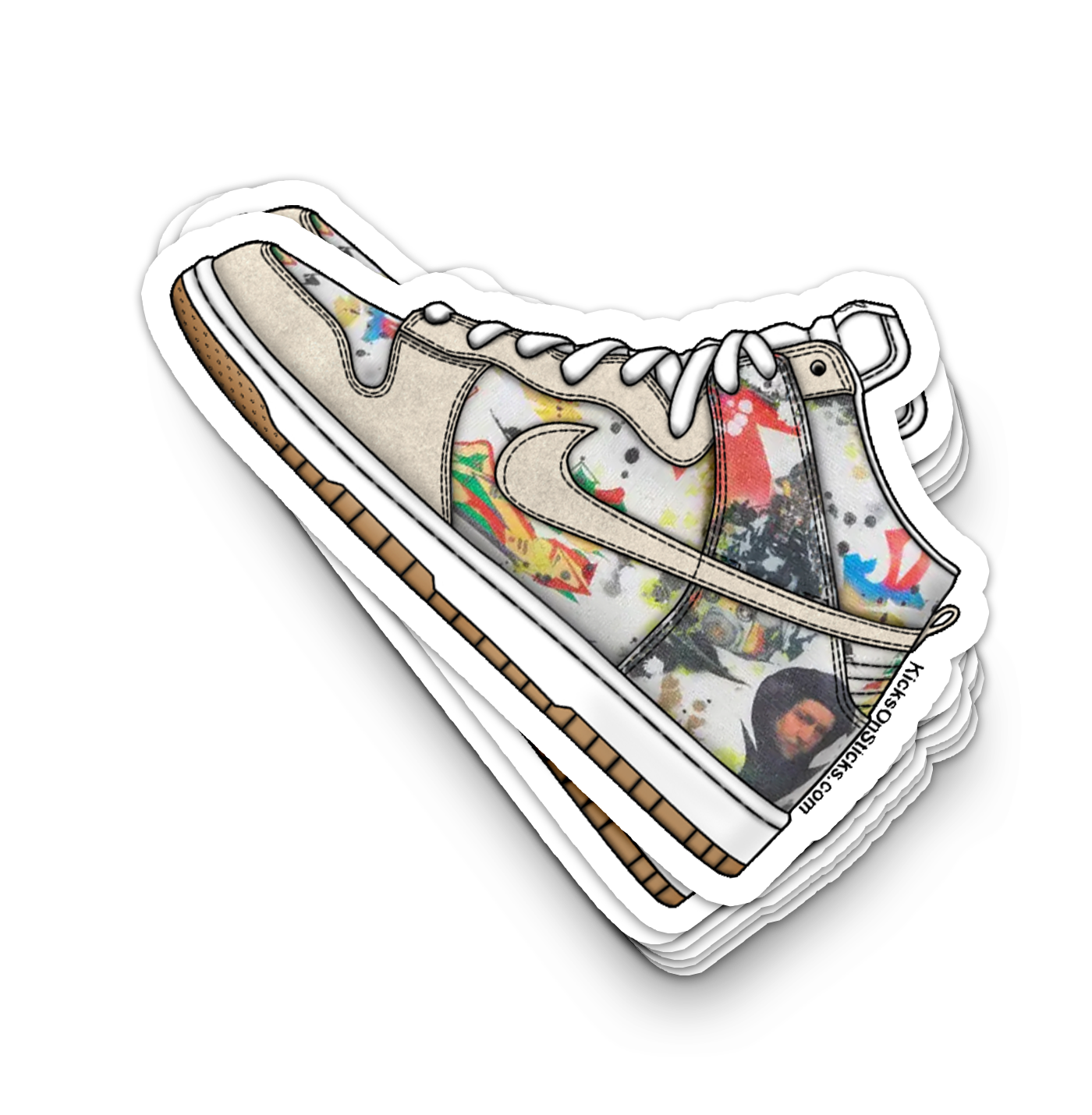 SB Dunk High "Supreme Rammellzee" Sneaker Sticker