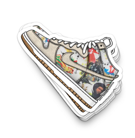 SB Dunk High "Supreme Rammellzee" Sneaker Sticker