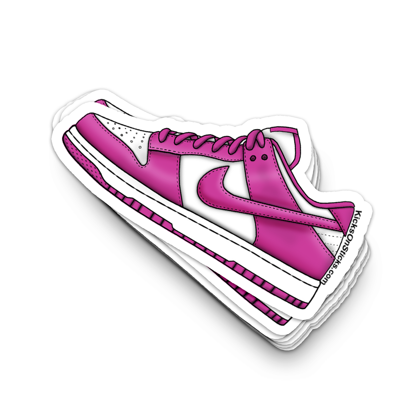 Dunk Low "Active Fuchsia" Sneaker Sticker