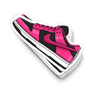 Dunk Low "Fierce Pink Black" Sneaker Sticker