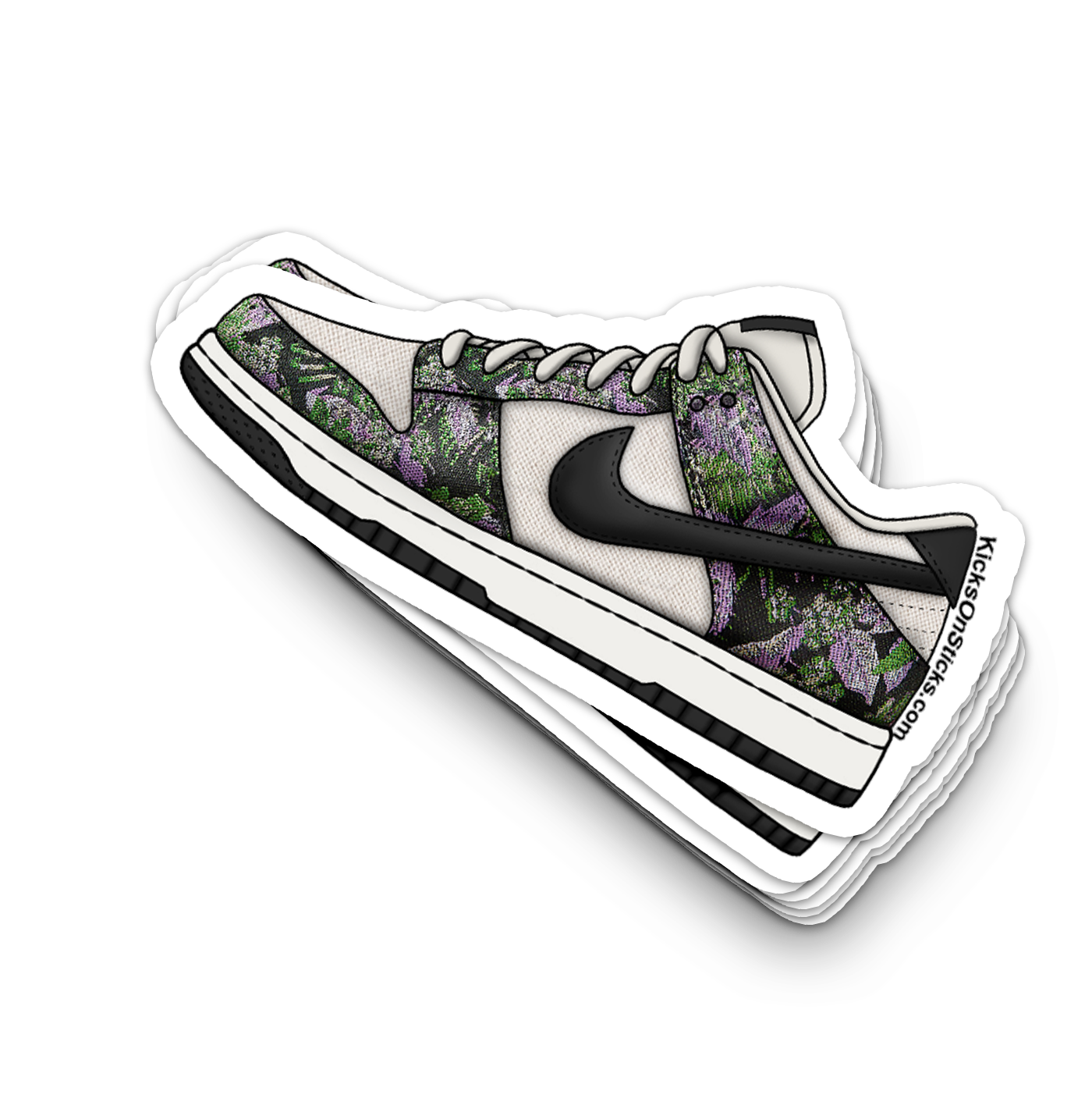 Dunk Low "Floral Tapestry" Sneaker Sticker