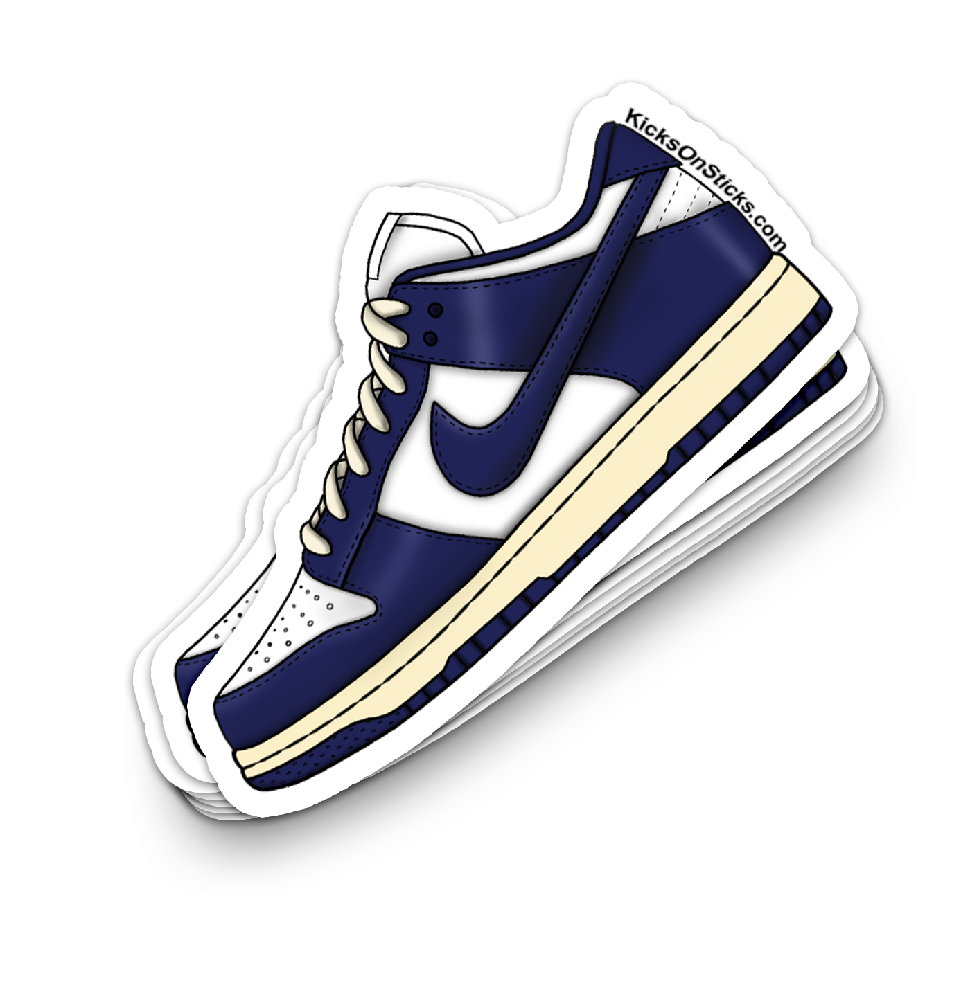 Dunk Low "Navy Vintage" Sneaker Sticker