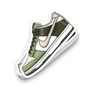 Dunk Low "Oil Green" Sneaker Sticker