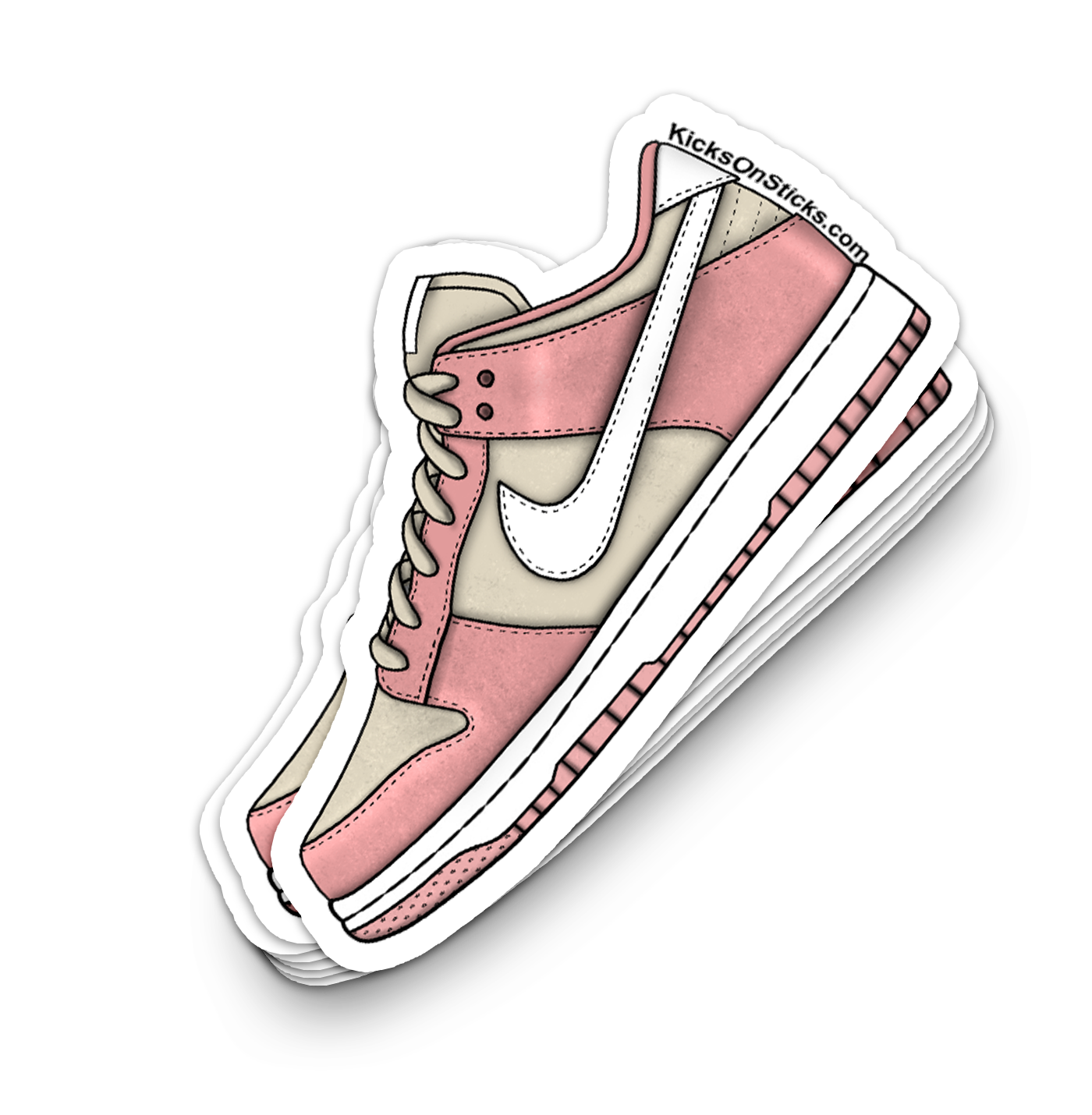 Dunk Low "Red Stardust" Sneaker Sticker
