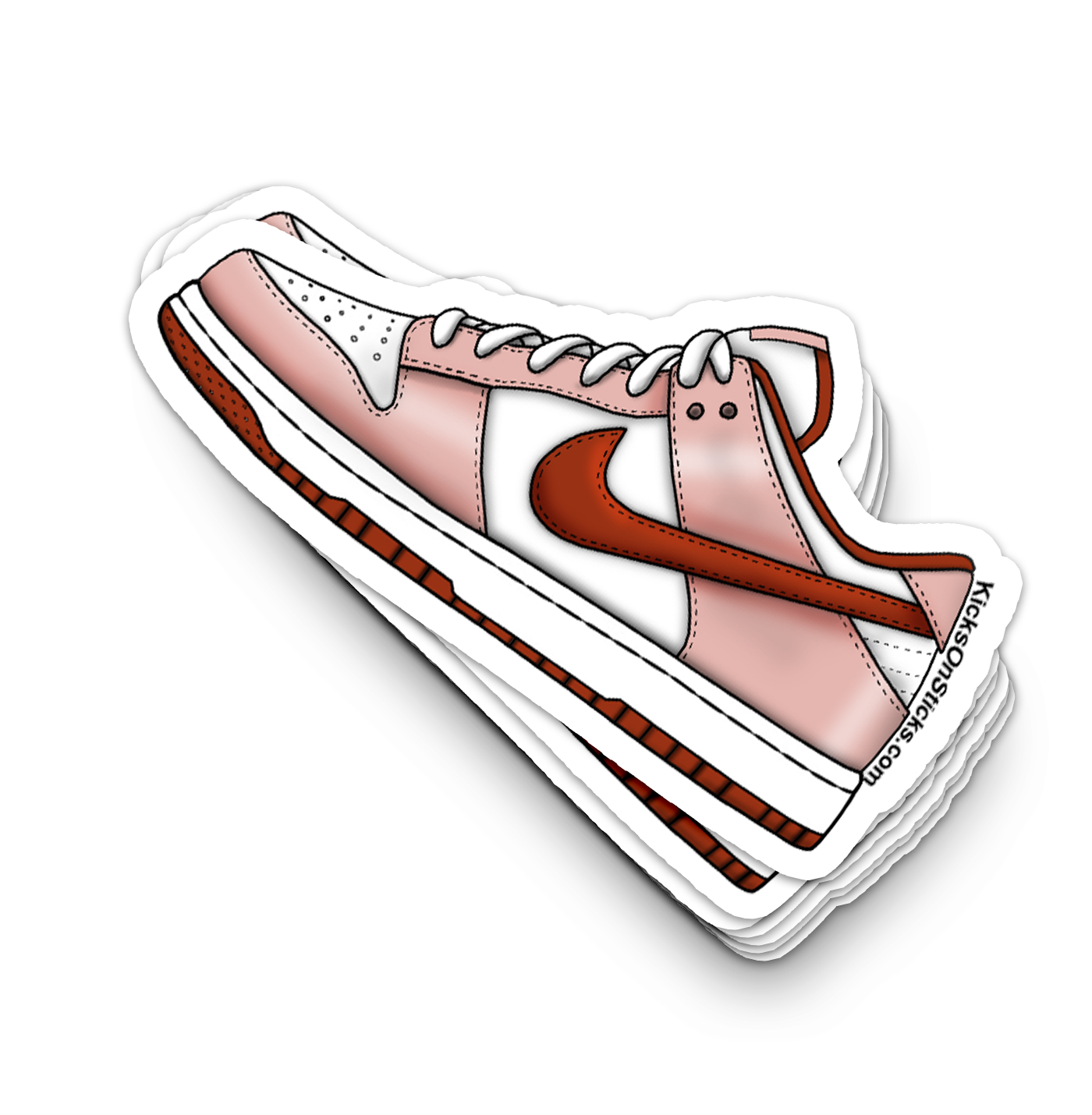 Dunk Low "Red Stardust Rugged Orange" Sneaker Sticker