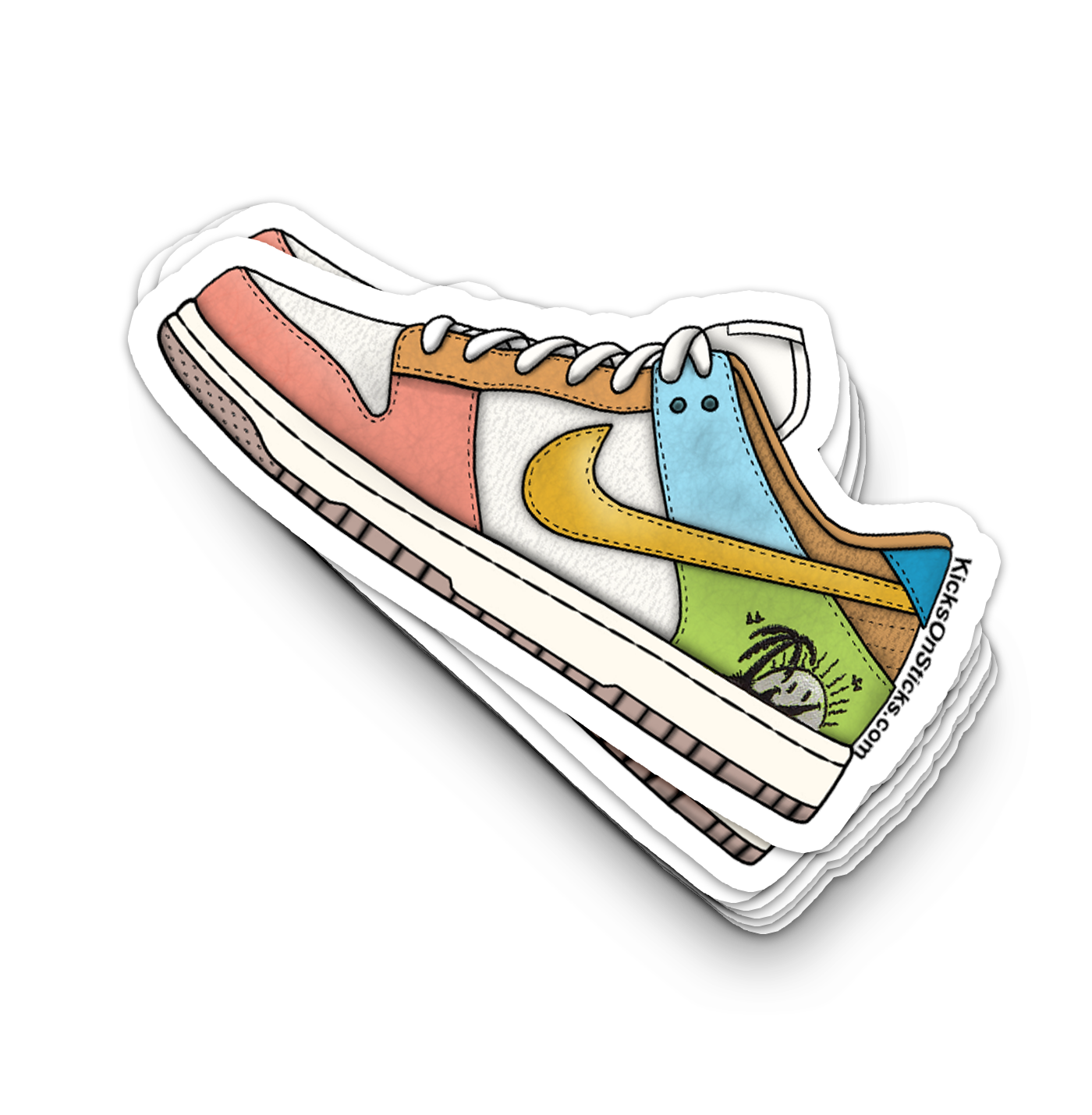 Dunk Low "Sun Club Sail Sanded Gold" Sneaker Sticker