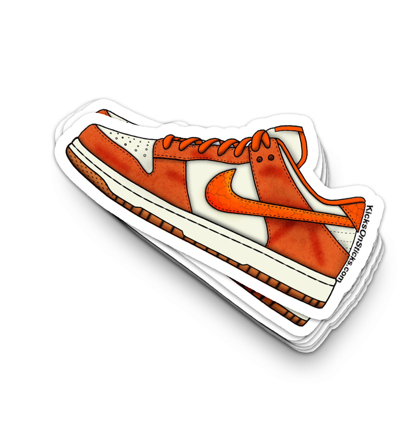 Dunk Low "Total Orange" Sneaker Sticker