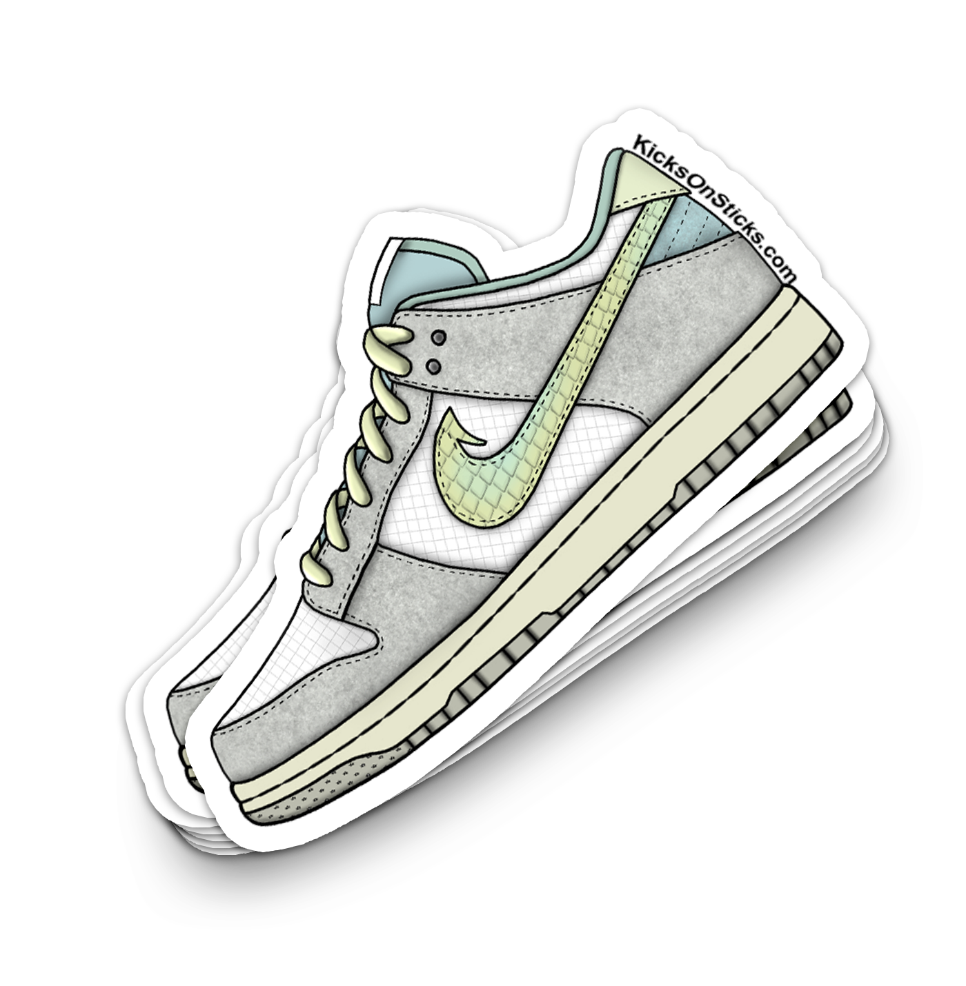 Dunk Low "Trout Photon" Sneaker Sticker