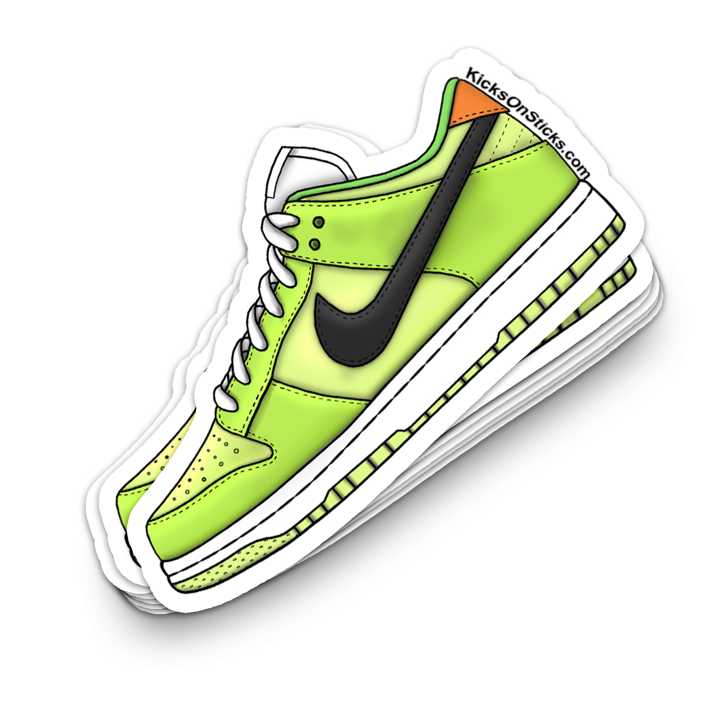 Dunk Low "Volt Glow" Sneaker Sticker