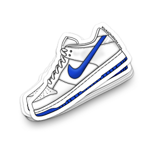 Dunk Low "White Hyper Royal" Sneaker Sticker