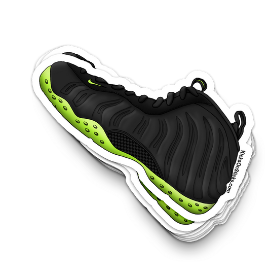 Foamposite "Black Volt" Sneaker Sticker
