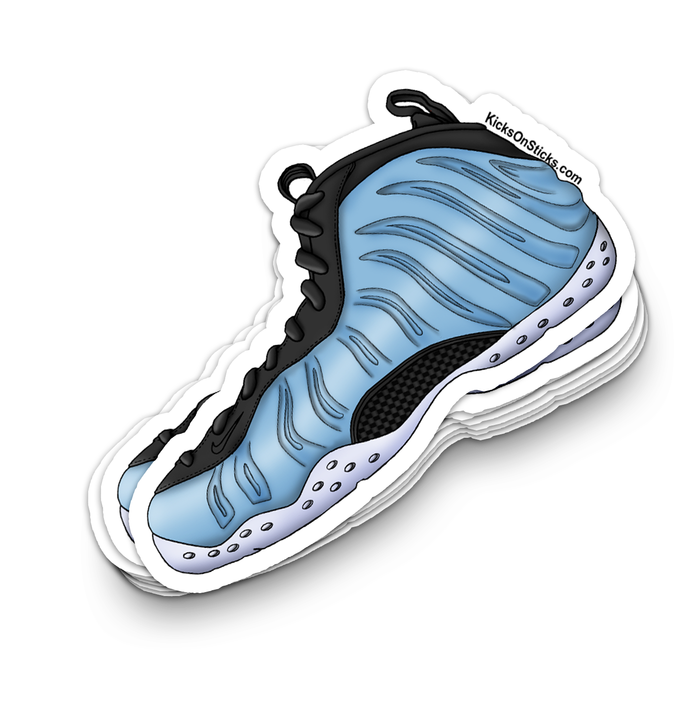Foamposite "Psychic Blue" Sneaker Sticker
