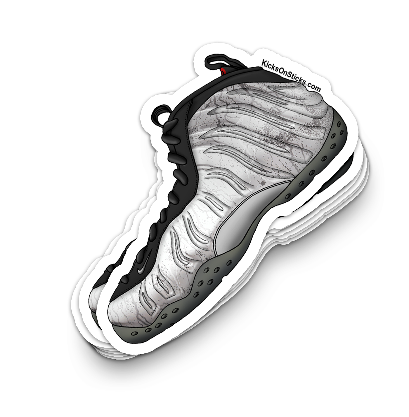 Foamposite "Tekken Jin" Sneaker Sticker