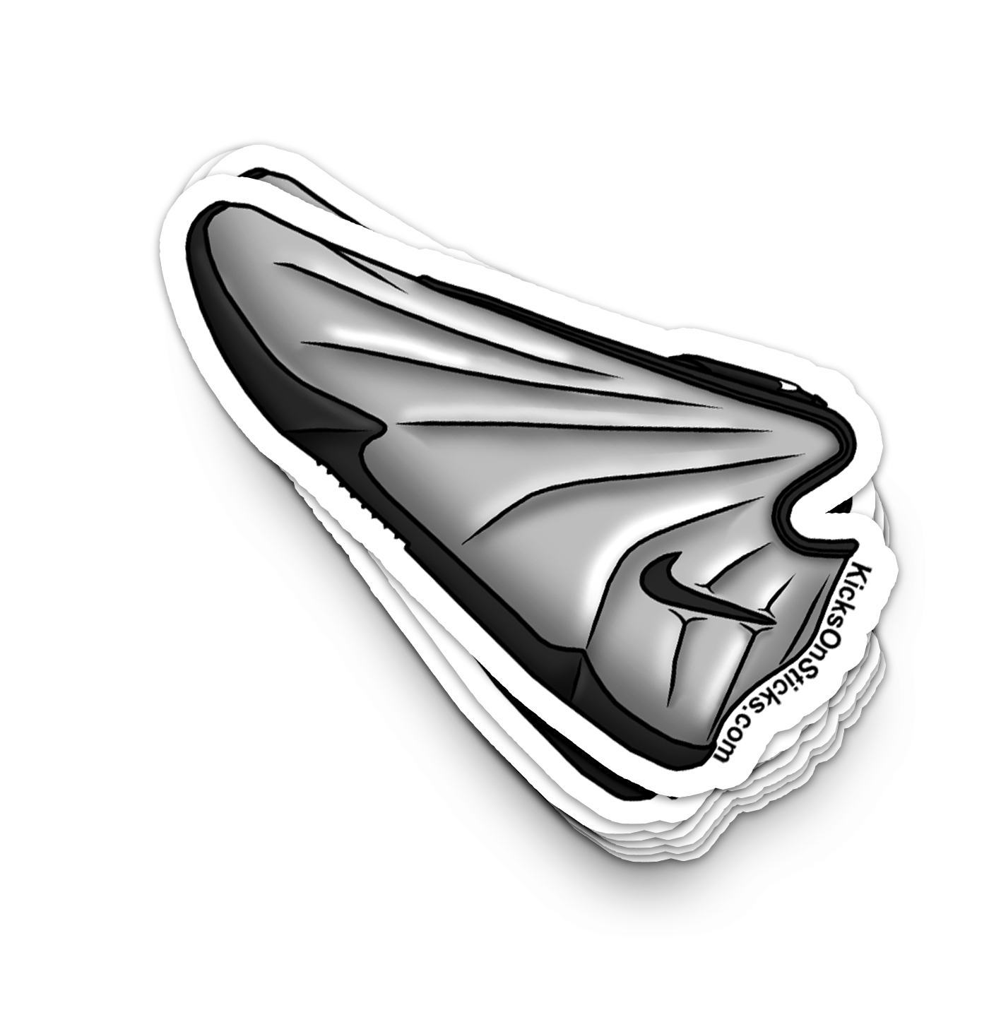 GT Future "Metallic Silver" Sneaker Sticker