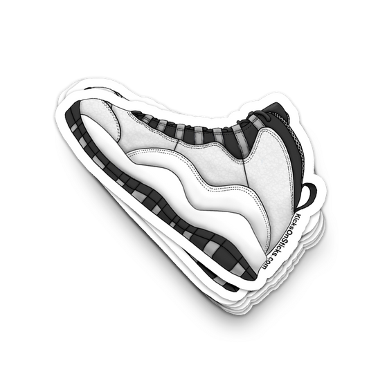 Jordan 10 "Steel Toe Cap" Sneaker Sticker