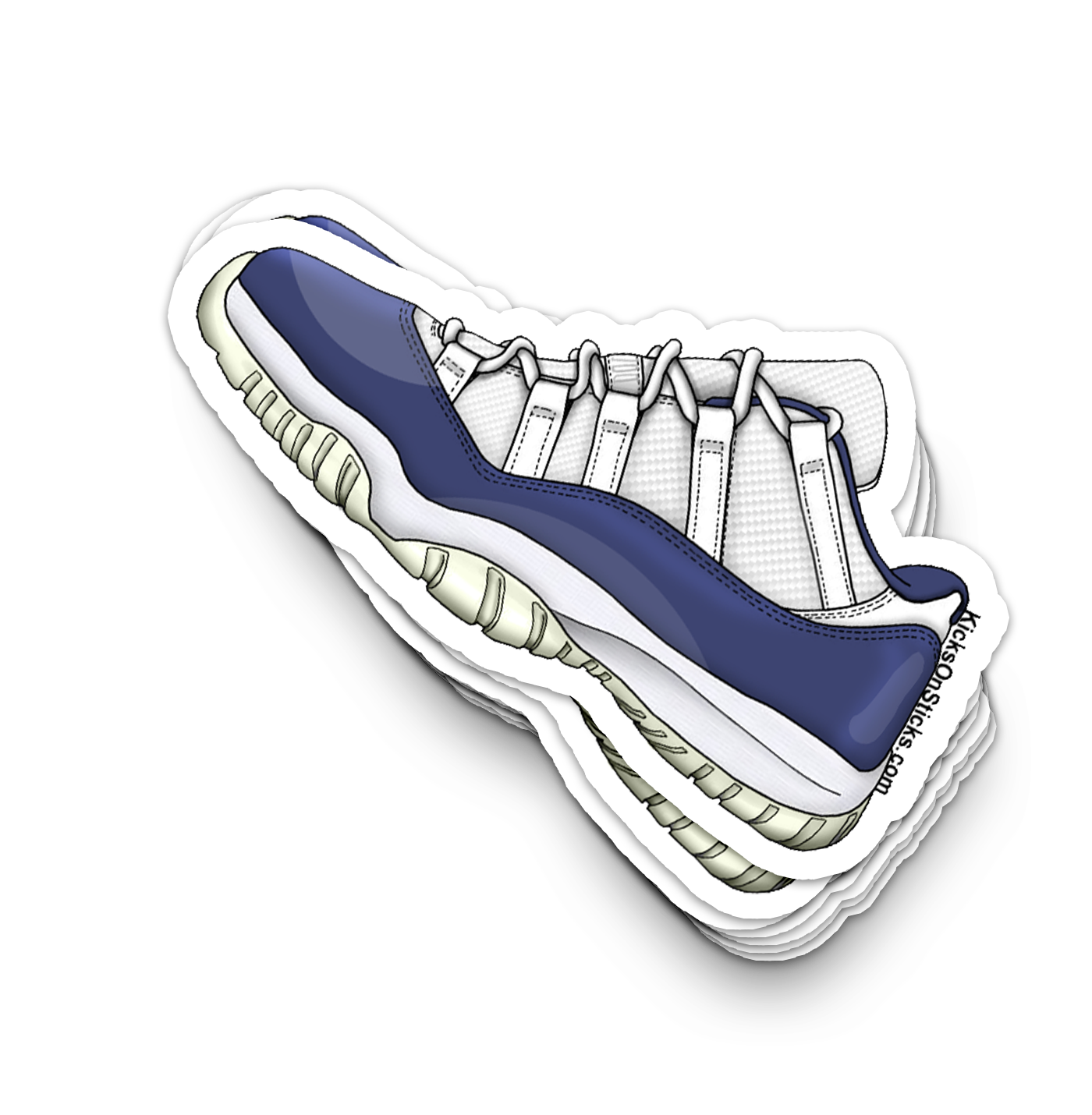 Jordan 11 Low "Diffused Blue" Sneaker Sticker