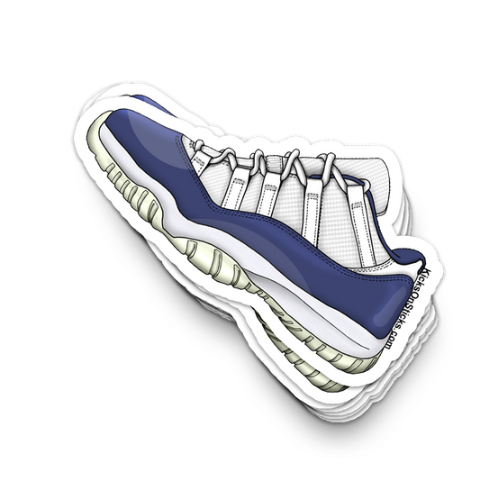 Jordan 11 Low "Diffused Blue" Sneaker Sticker