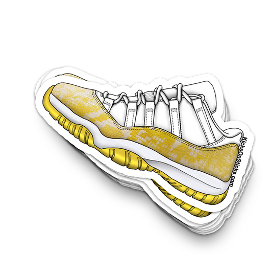 Jordan 11 Low "Yellow Snakeskin" Sneaker Sticker