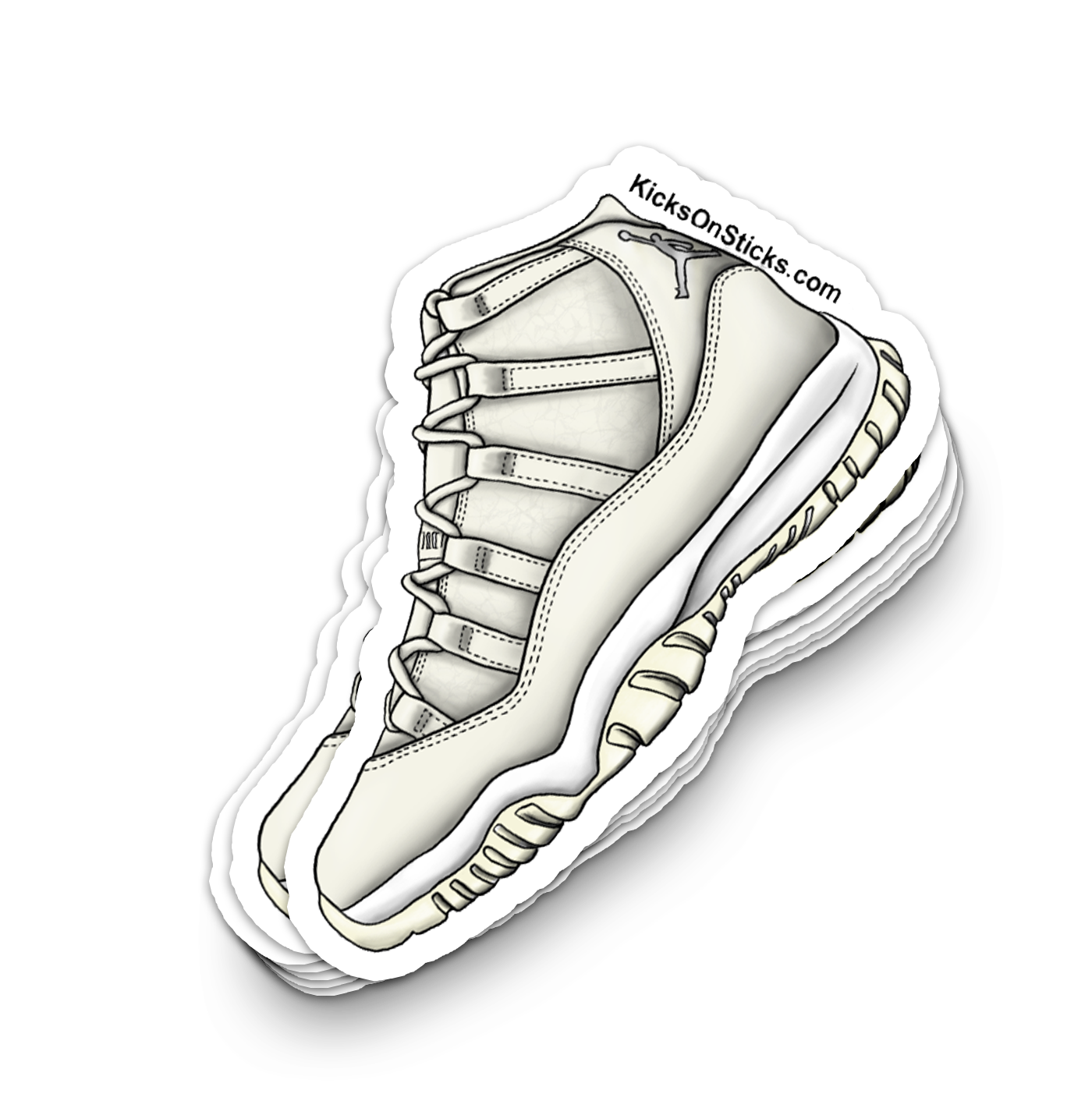 Jordan 11 "Pearl" Sneaker Sticker