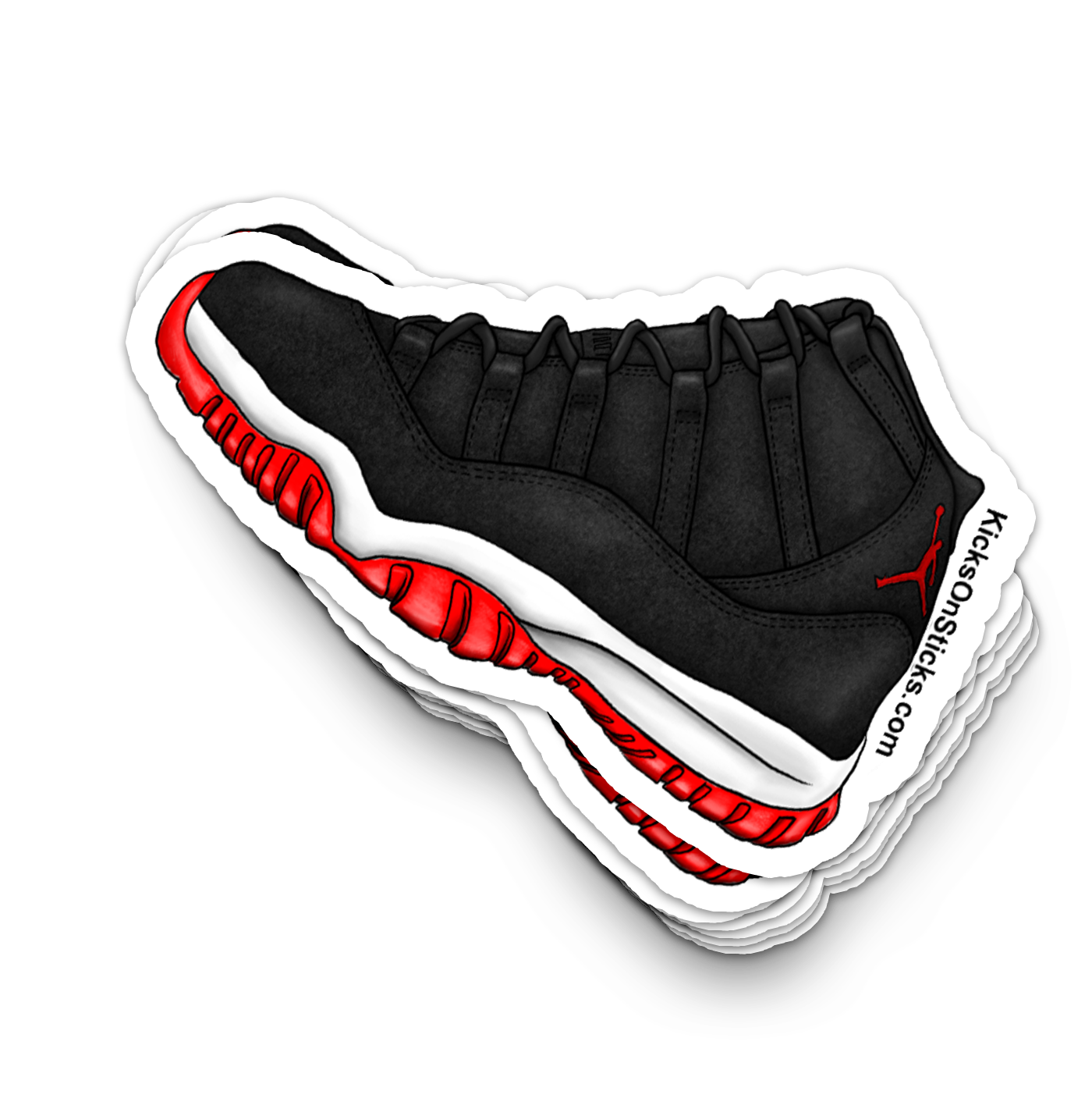 Jordan 11 "Velvet Bred" Sneaker Sticker