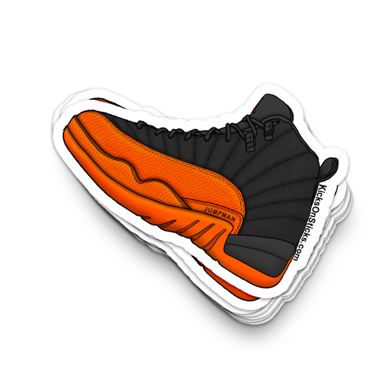 Jordan 12 "Brilliant Orange" Sneaker Sticker