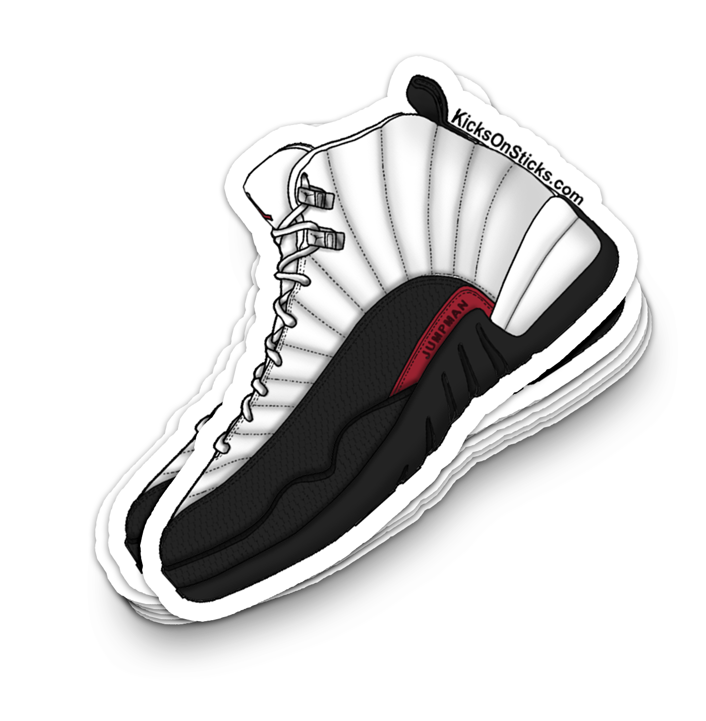 Jordan 12 "Red Taxi" Sneaker Sticker