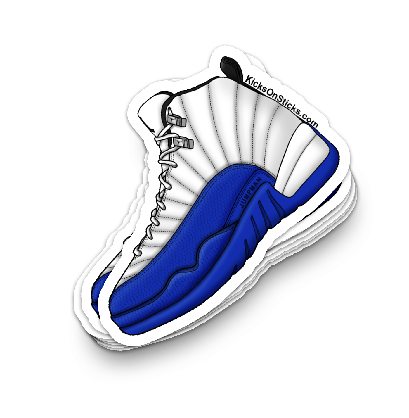 Jordan 12 "White Game Royal" Sneaker Sticker